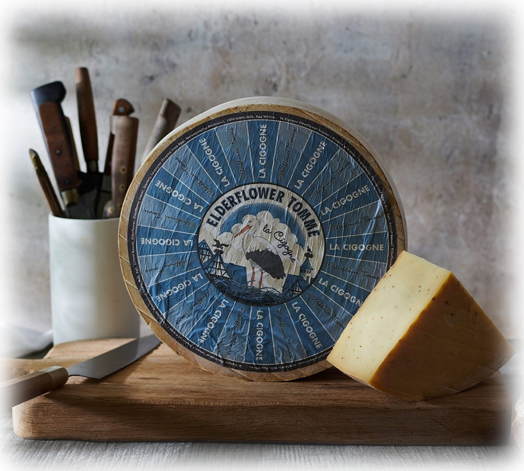 Elderflower Tomme (La Cigogne)